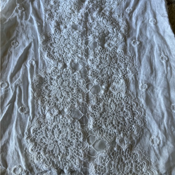 Temptations White Eyelet Ruffled Tunic - Picture 14 of 16